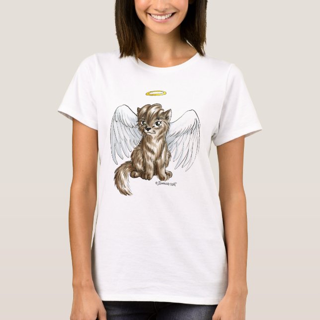 Camiseta coa alas de Cub de lobo (Anverso)
