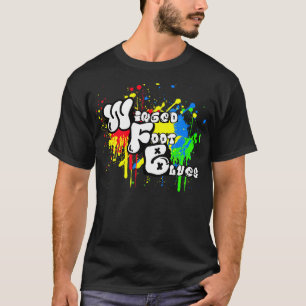 Camiseta coa alas de la pintada de los azules del