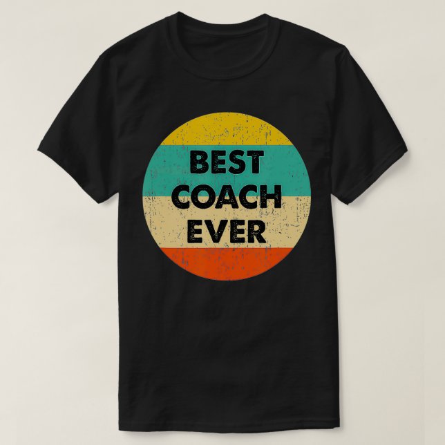 Camiseta Coach Best Coach Ever (Diseño del anverso)