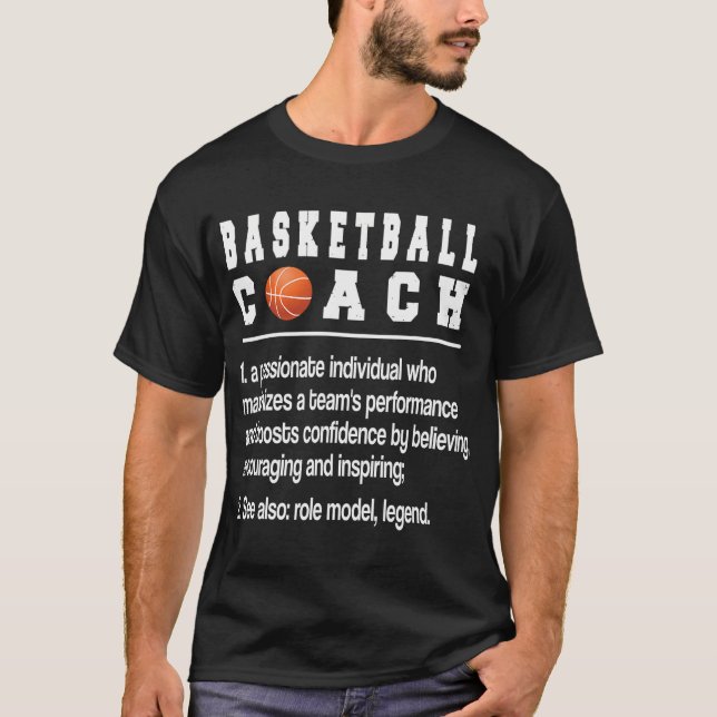 Camiseta Coach de baloncesto Definición Coaching de balonce (Anverso)