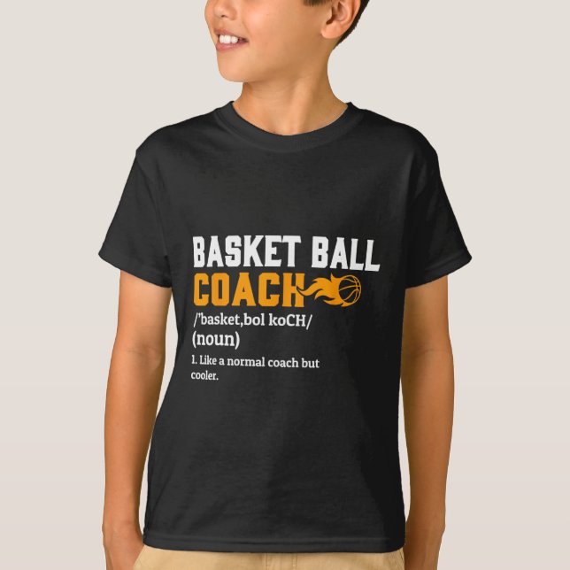 Camiseta Coach de baloncesto Definición Gigante Diversión d (Anverso)