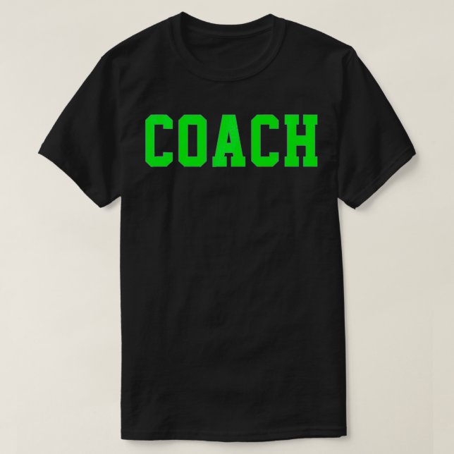 Camiseta Coach Green (Diseño del anverso)