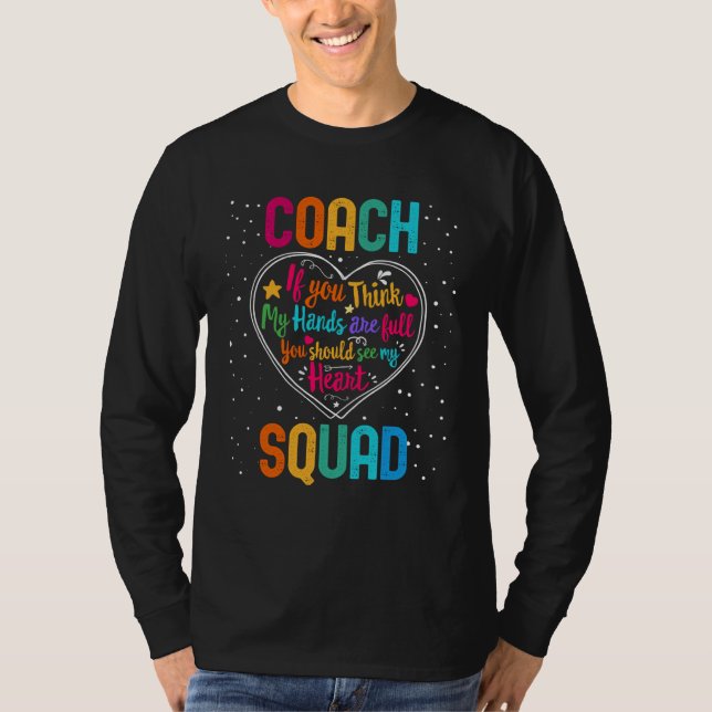 Camiseta Coach Squad Appreciation Week Back to School Heart (Anverso)