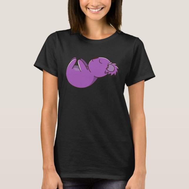 Camiseta coala koala cute australia  sleeping yoga pose (Anverso)