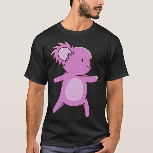 Camiseta coala koala cute australia  yoga pose (Anverso)