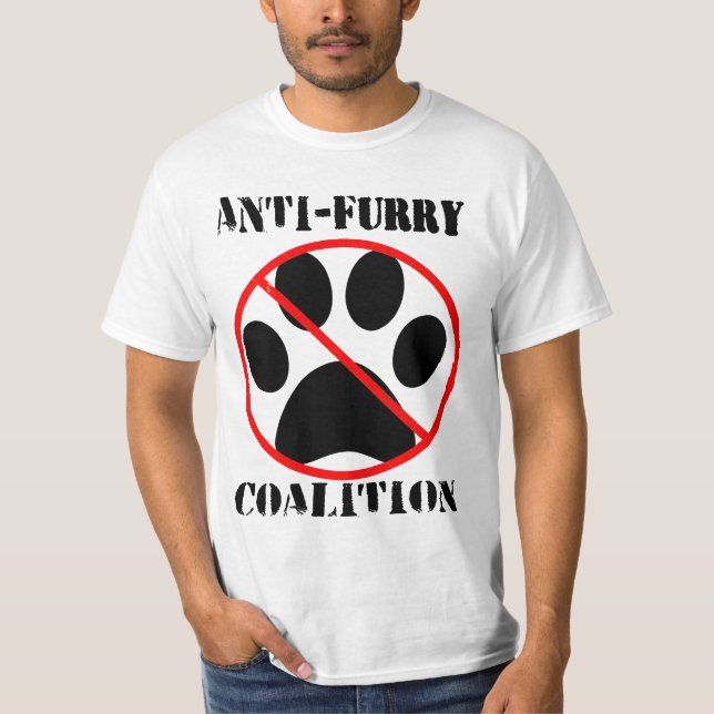 Camiseta coalición anti-furry (Anverso)