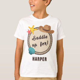 Camiseta Coastal Cowgirl Saddle Up Birthday Girl 