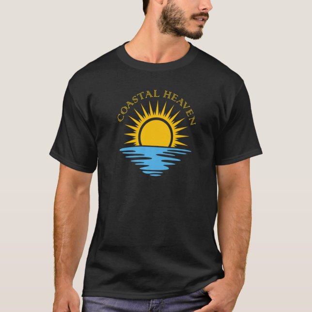Camiseta Coastal Heaven Sun Surf Ocean Tropical Oasis Premi (Anverso)