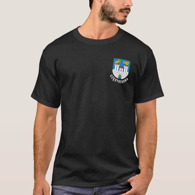 Camiseta Coat of Arms of Częstochowa, Poland (Anverso)