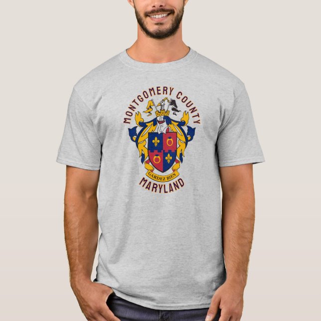 Camiseta Coat of Arms of Montgomery County, Maryland (Anverso)