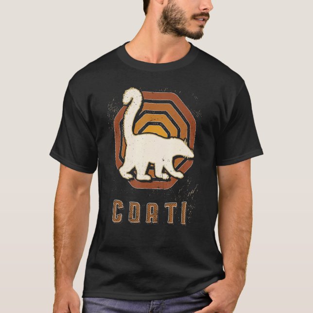 Camiseta Coati Vintage Retro Classic Animal Love (Anverso)