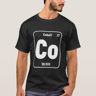 Camiseta Cobalto de química cobalto de tabla periódica coba