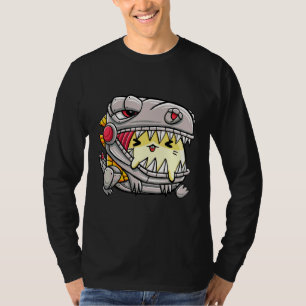 Camiseta Cobaya con dinosaurio rex dorado o una siria