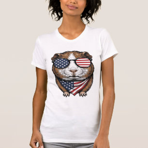 Camiseta Cobaya Patriótica Grabado Antiguo