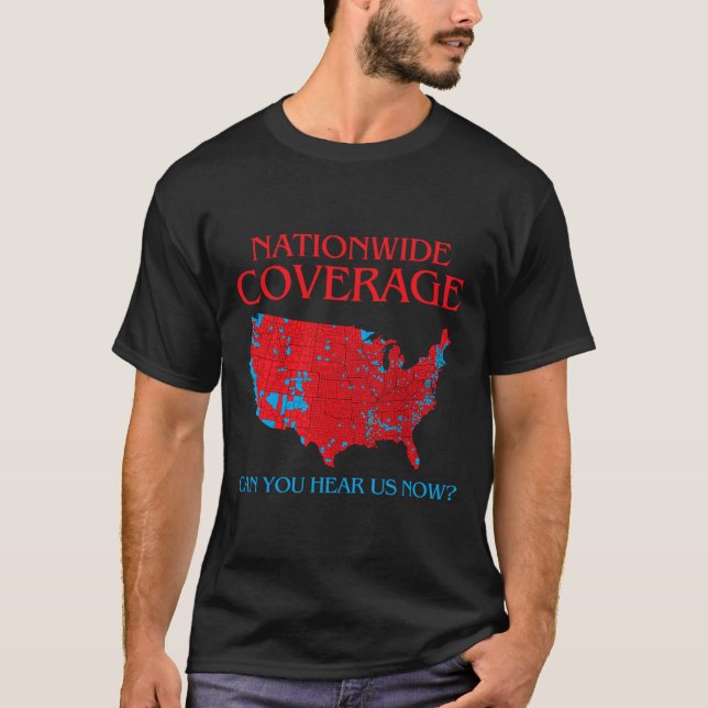 Camiseta Cobertura a nivel nacional de Trump 2024 (Anverso)