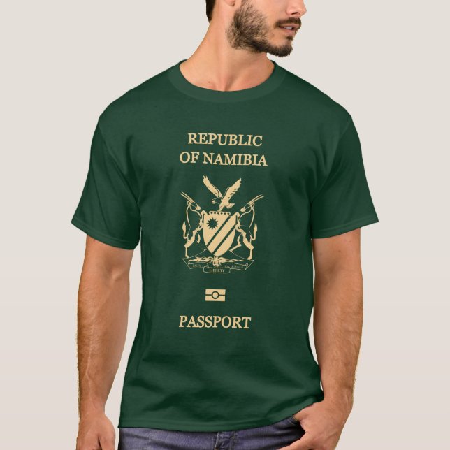 Camiseta Cobertura de pasaporte de Namibia (Anverso)