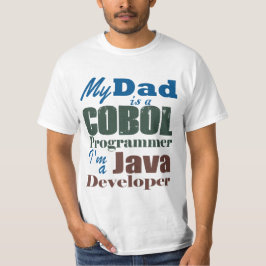Camiseta Cobol Dad Java Son-Generational Programmer Legacy