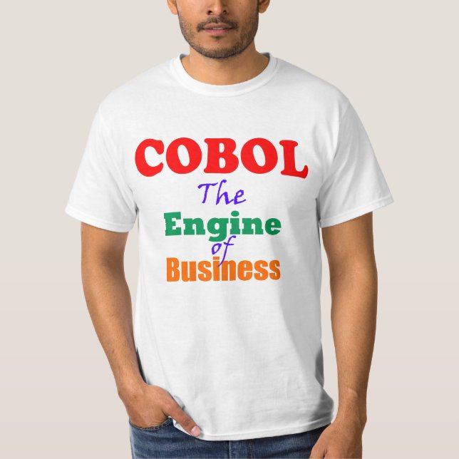 Camiseta Cobol El motor del negocio (Anverso)