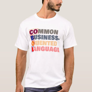Camiseta COBOL es Lenguaje Común Orientado a Negocios