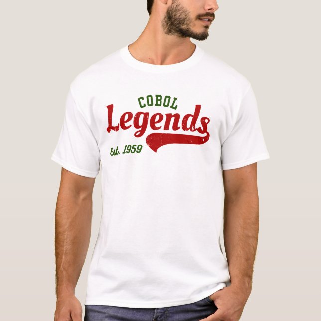 Camiseta COBOL Legends Est. 1959 – A Retro Tech (Anverso)
