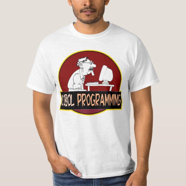 Camiseta COBOL Programmer - Old-School Coding Legend  (Anverso)