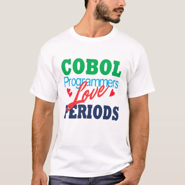 Camiseta Cobol Programmers Love Periods (Anverso)