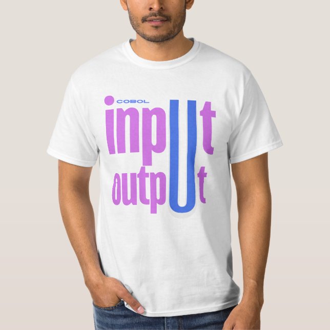 Camiseta Cobol Programming Language Input Output Section (Anverso)