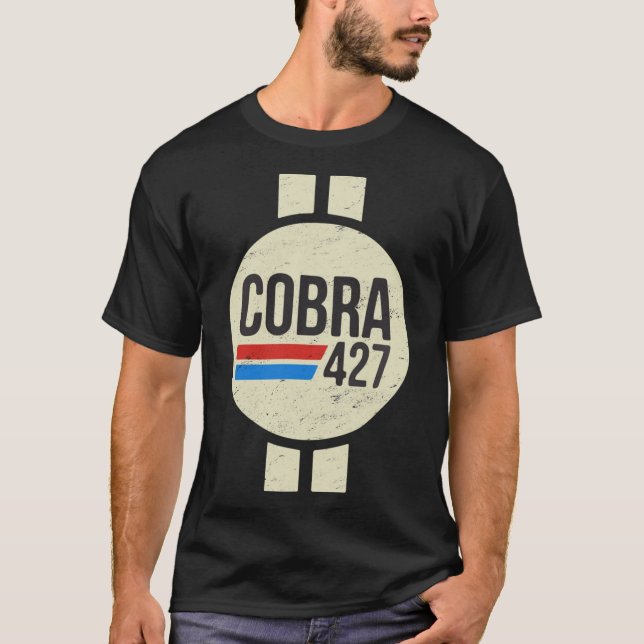 Camiseta Cobra 427 Retro Logo Classic T-Shirt (Anverso)