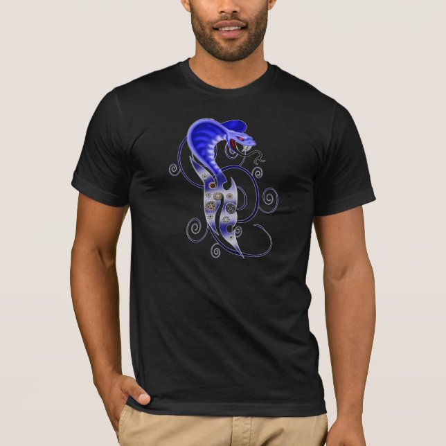 Camiseta Cobra del punk del vapor. diseño de la fantasía (Anverso)