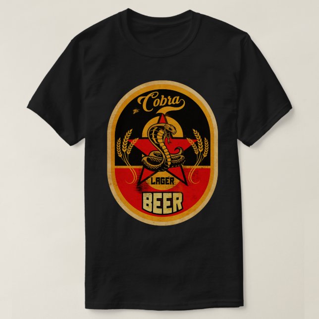 Camiseta Cobra Lager Beer (Diseño del anverso)