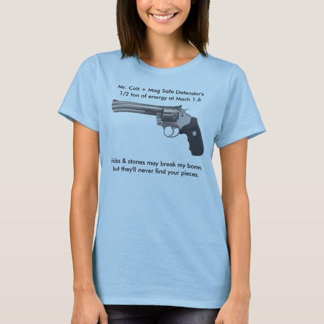 Camiseta Cobra real, Sr. Colt + Mag Defender's1/2 seguro t… (Anverso)