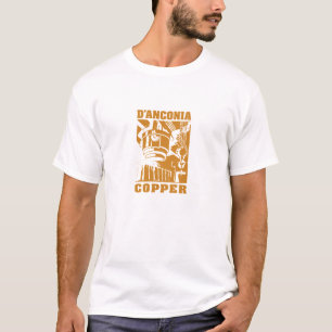 Camiseta cobre del d'Anconia/logotipo blanco