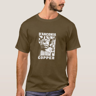 Camiseta cobre del d'Anconia/logotipo blanco