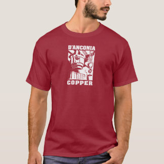 Camiseta cobre del d'Anconia/logotipo blanco