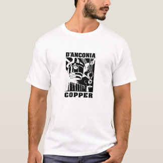 Camiseta cobre del d'Anconia/logotipo negro