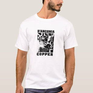 Camiseta cobre del d'Anconia/logotipo negro