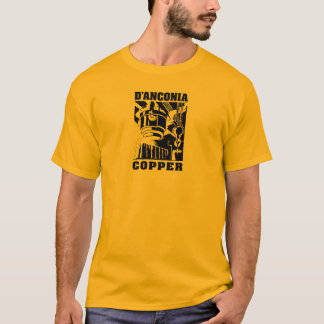 Camiseta cobre del d'Anconia/logotipo negro
