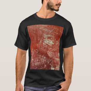 Camiseta Cobre Viejo: Textura Metalizado Vivida.