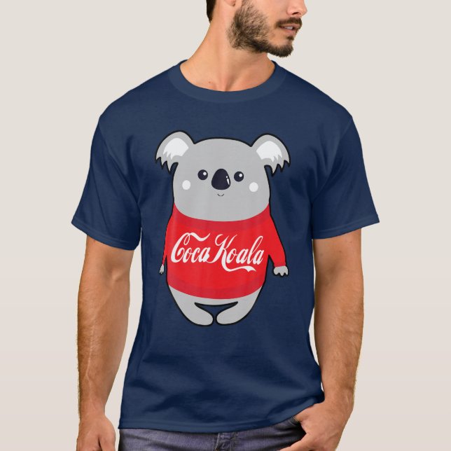 Camiseta Coca Koala divertida (Anverso)