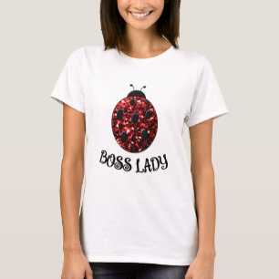 Camiseta Coccinela brillante roja JEFA Personalizable