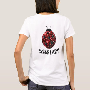 Camiseta Coccinela brillante roja JEFA Personalizable