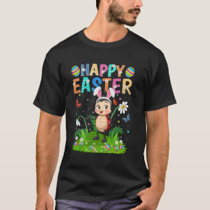 Camiseta Coccinella Feliz Pascua Caza de Huevos Conejo Orej