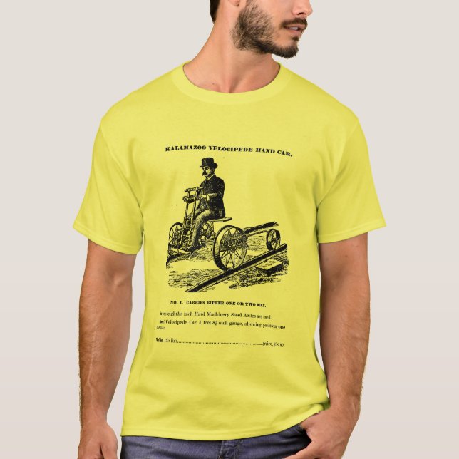 Camiseta Coche 1887 de la mano del ferrocarril del (Anverso)