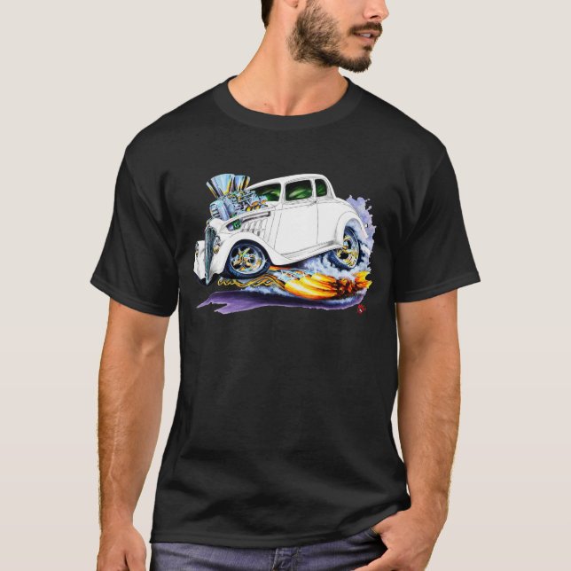 Camiseta Coche 1933-36 del blanco de Willys (Anverso)