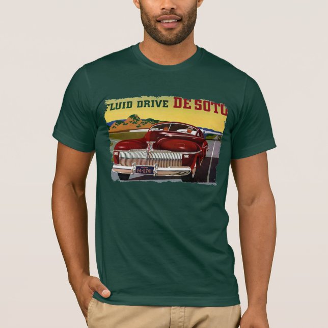 Camiseta Coche 1942 de la obra clásica de DeSoto Chrysler (Anverso)