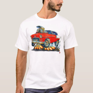 Camiseta Coche 1955 del rojo de Chevy Belair