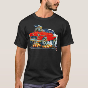 Camiseta Coche 1955 del rojo de Chevy Belair