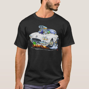 Camiseta Coche 1958-60 del blanco del Corvette