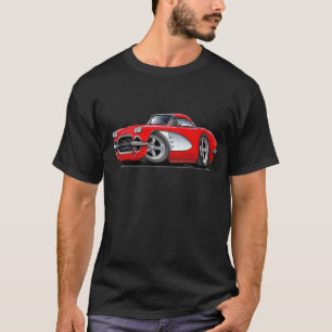 Camiseta Coche 1961 del rojo del Corvette
