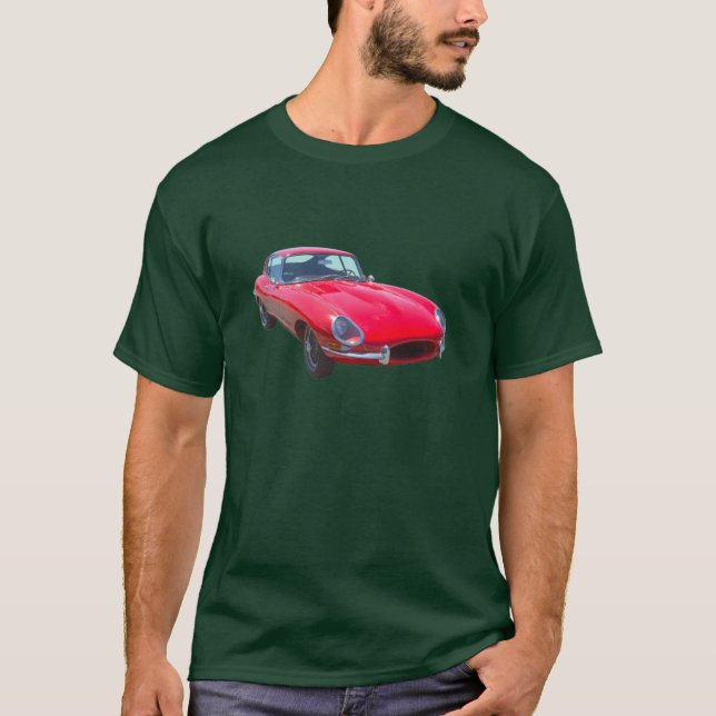 Camiseta Coche 1964 de deportes antiguo de Jaguar XKE del (Anverso)